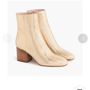 J.Crew Sadie Boot in Metallic Gold